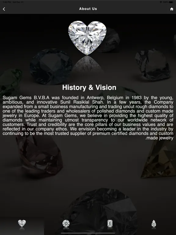 Ảnh chụp màn hình của Sugam Gems iPad 