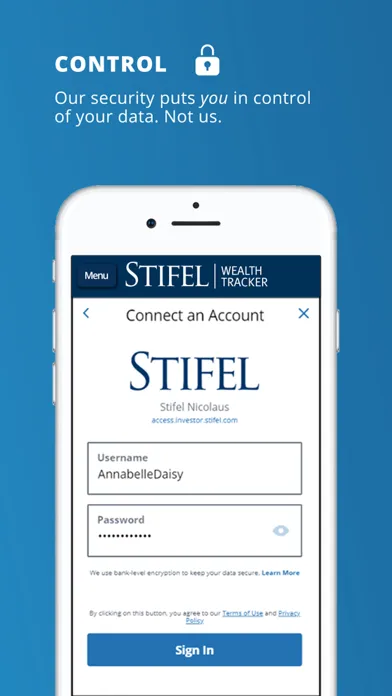 Stifel Wealth Tracker Screenshots