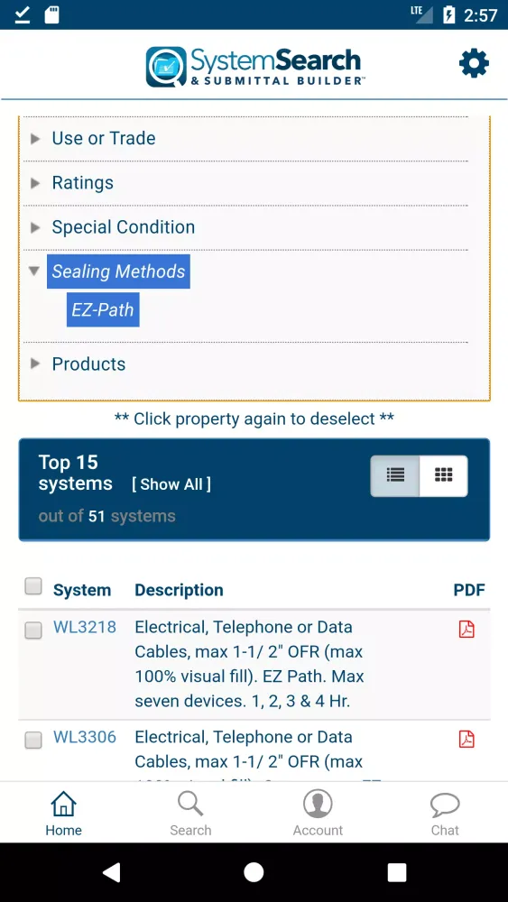 STI System Search স্ক্রিনশট