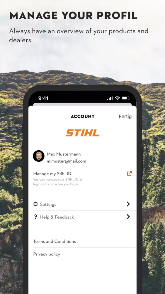 Скриншоты MY STIHL