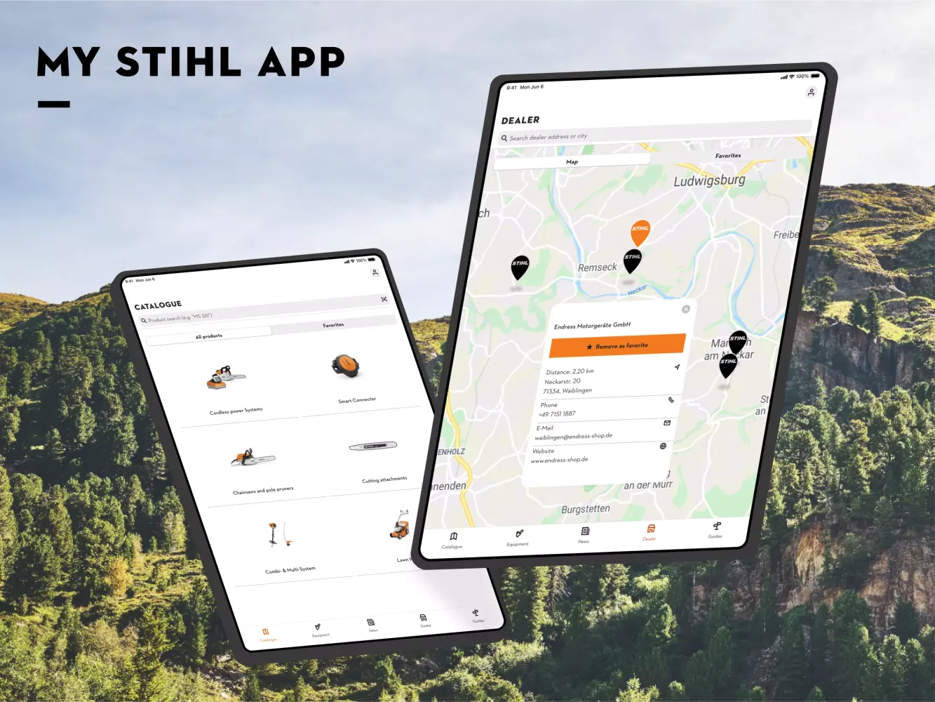 Скриншоты MY STIHL