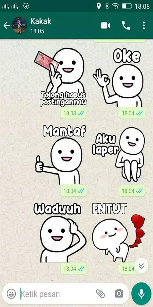 Ảnh chụp màn hình của Stiker Wa Pentol WAStickerApps