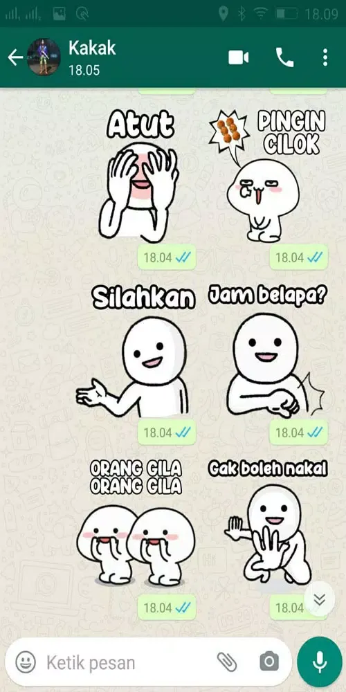 Ảnh chụp màn hình của Stiker Wa Pentol WAStickerApps