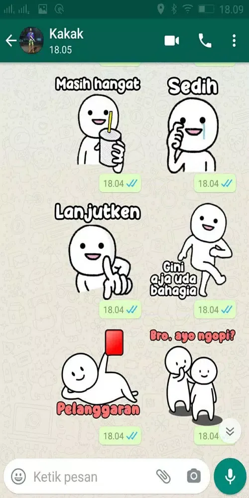 Ảnh chụp màn hình của Stiker Wa Pentol WAStickerApps