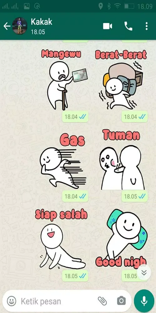 Ảnh chụp màn hình của Stiker Wa Pentol WAStickerApps