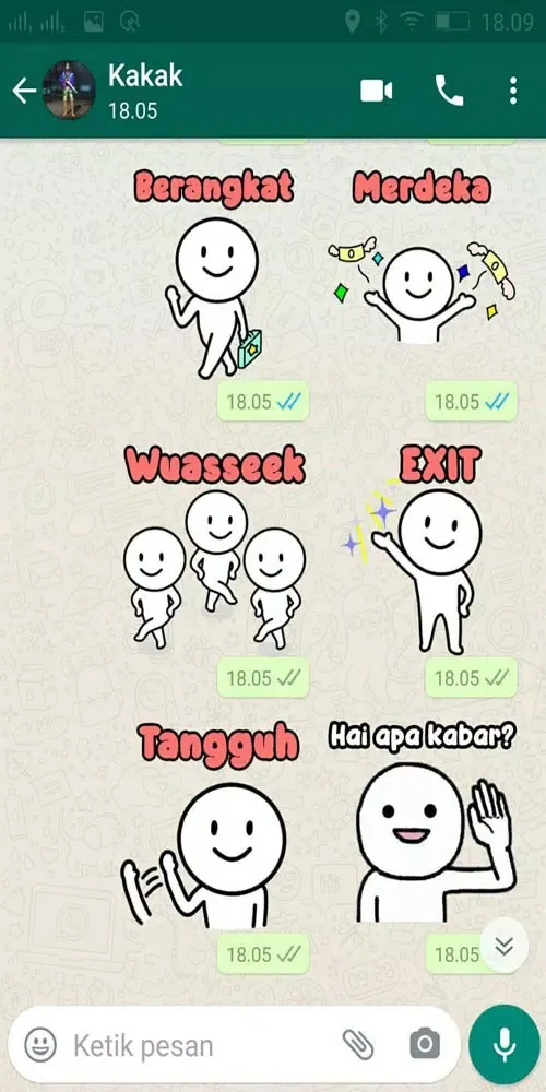 Ảnh chụp màn hình của Stiker Wa Pentol WAStickerApps