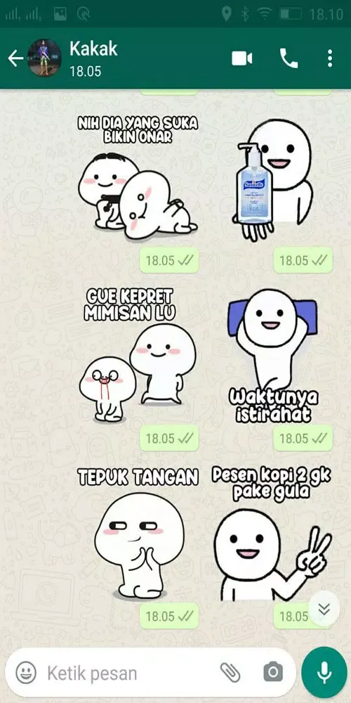 Ảnh chụp màn hình của Stiker Wa Pentol WAStickerApps