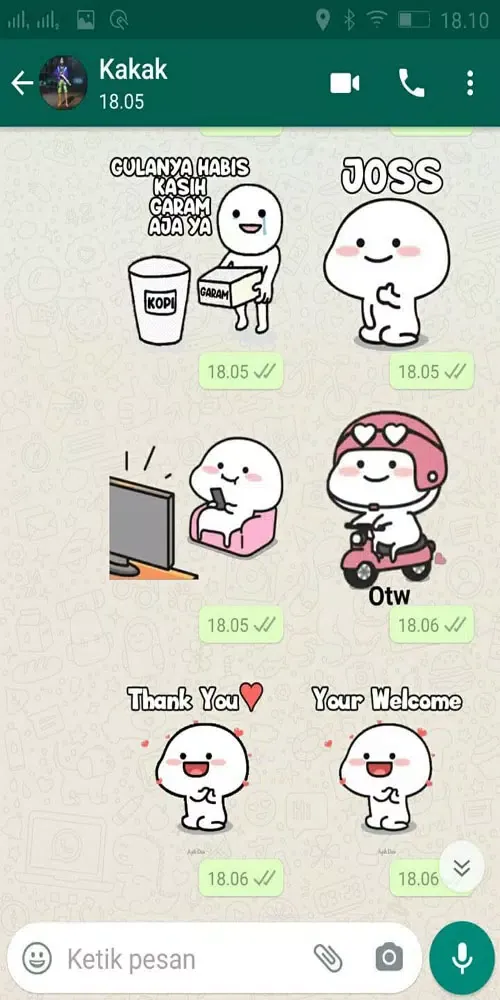 Ảnh chụp màn hình của Stiker Wa Pentol WAStickerApps