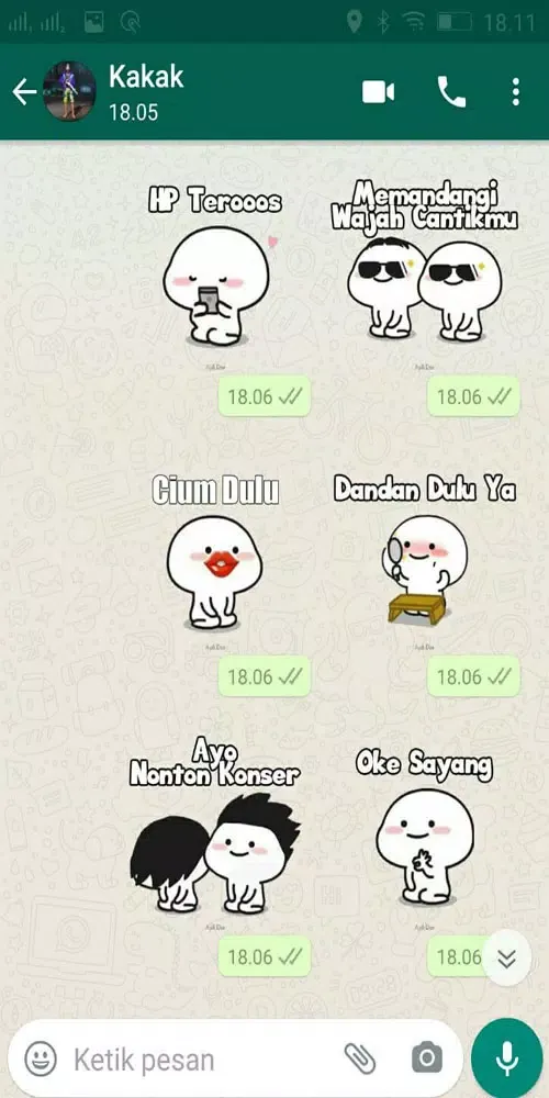 Ảnh chụp màn hình của Stiker Wa Pentol WAStickerApps
