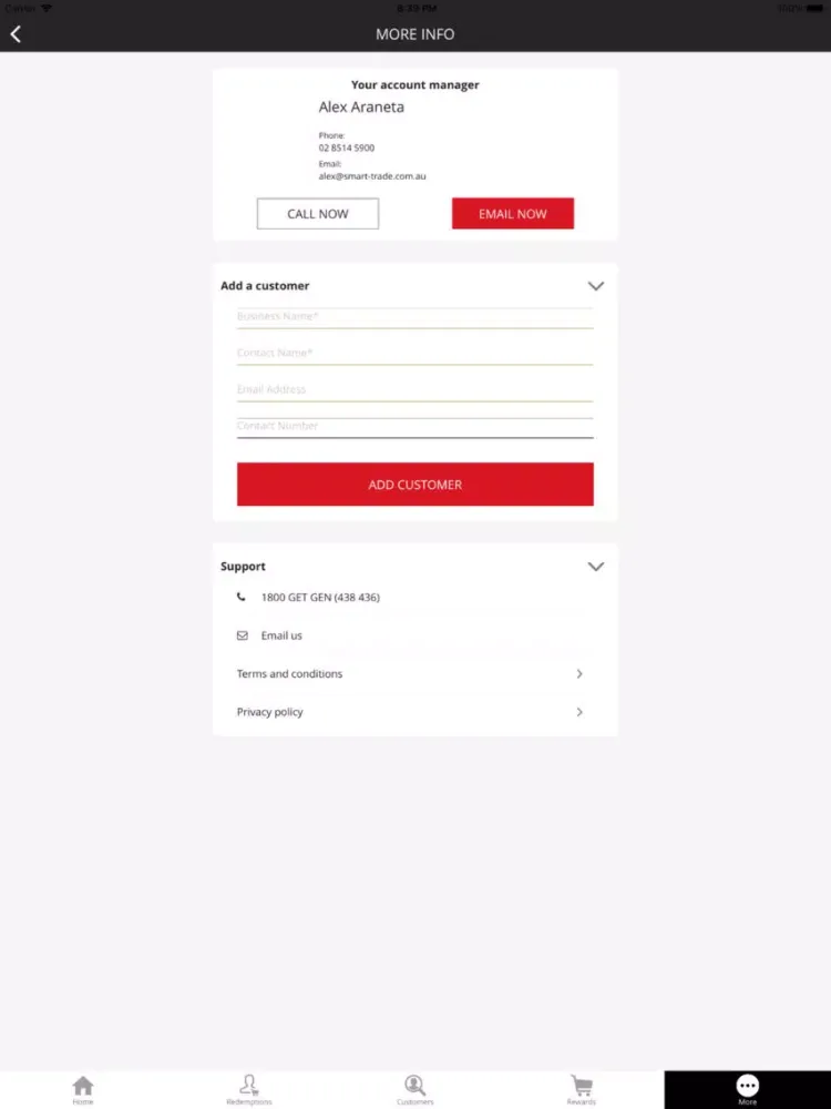 Screenshot di GetGenuine Dealer AU iPad 
