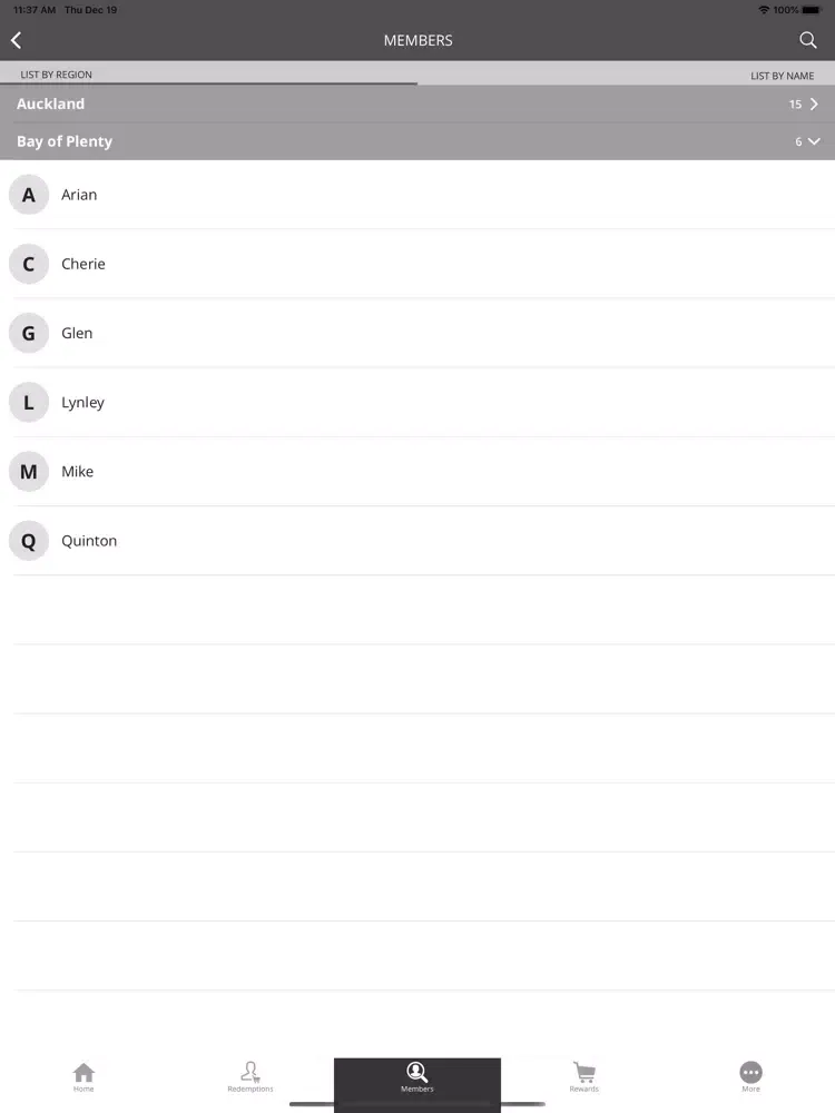 Captures d'écran de I:nfluence Partner NZ iPad 