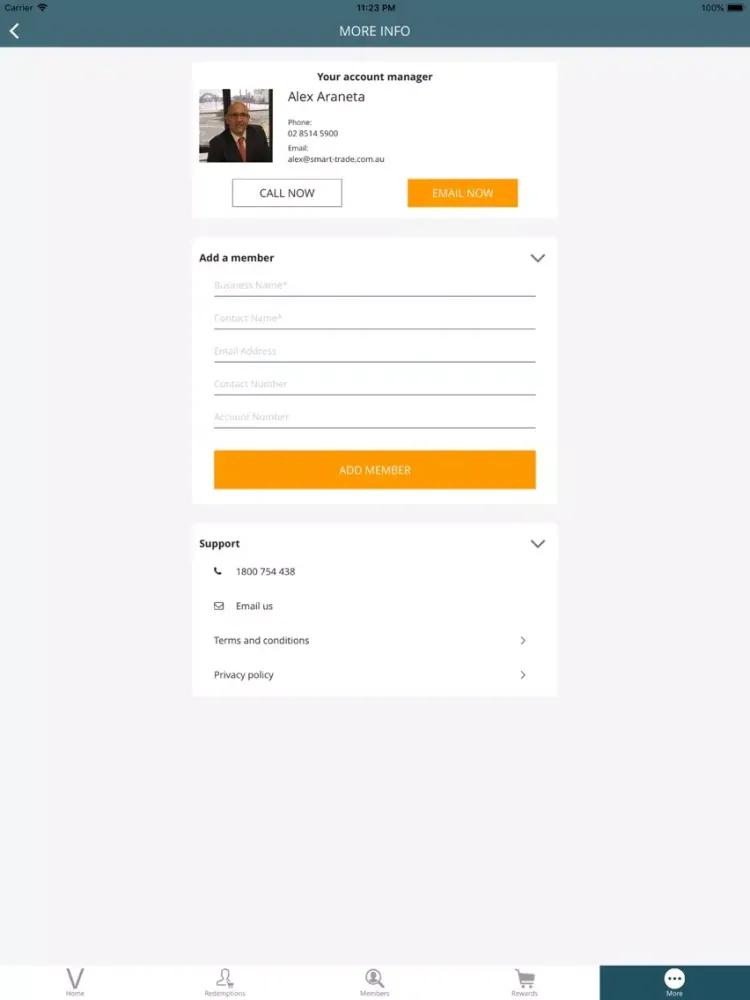 Screenshot di Valspar Distributor AU iPad 