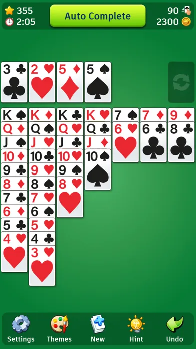 Zrzuty ekranu Solitaire Classic: Retro