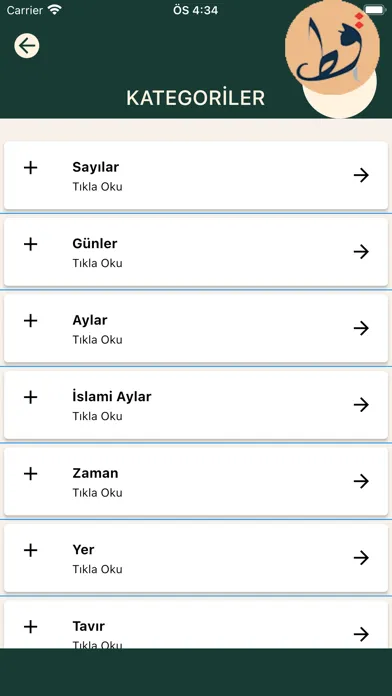 Tangkapan skrin Arapça Öğrenelim Sesli Dersler