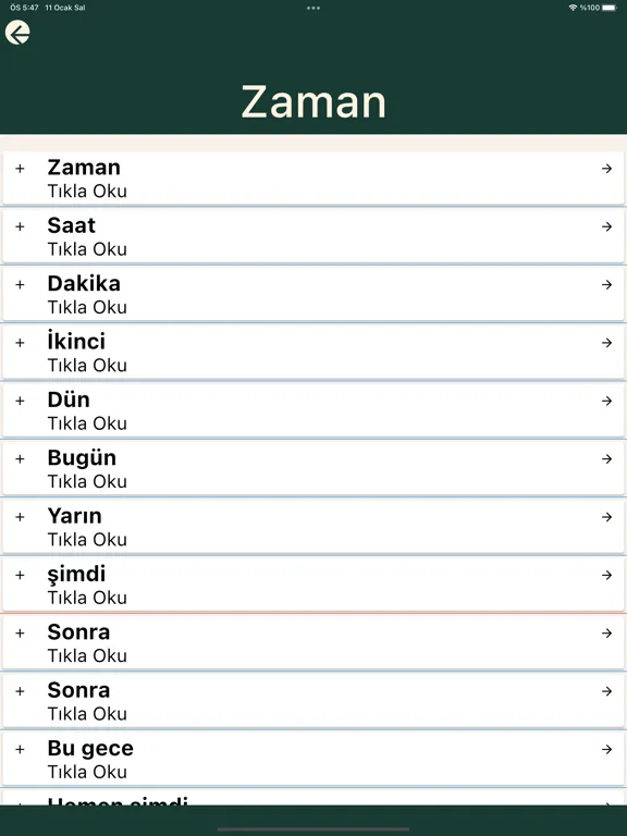 Arapça Öğrenelim Pro iPad  Screenshots