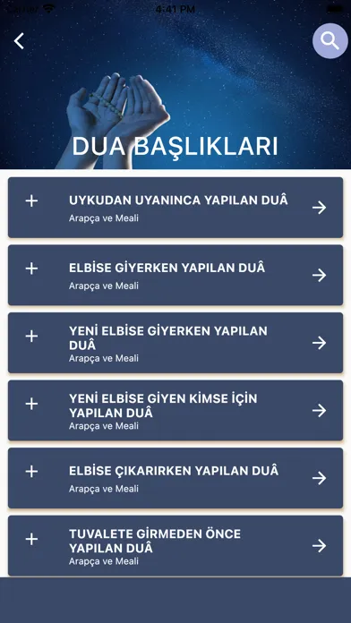 Capturas de pantalla de Yeni Günlük Dualar ve Zikirler