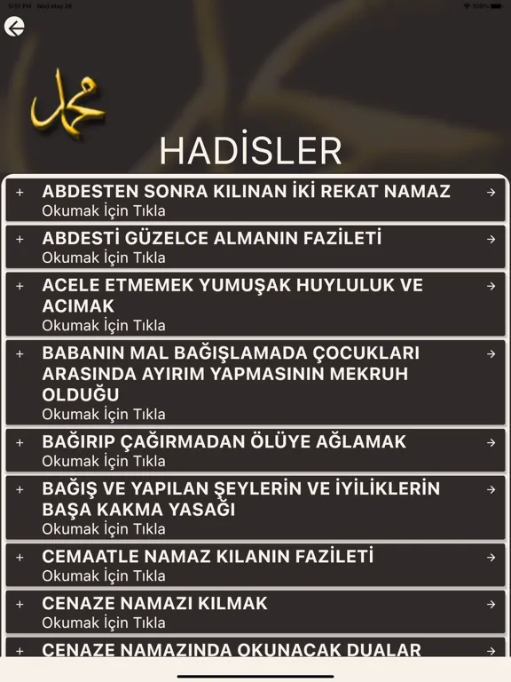 Peygamber Efendimizden Dualar iPad 应用截图