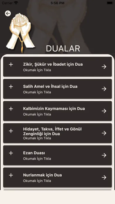 Peygamber Efendimizden Dualar应用截图