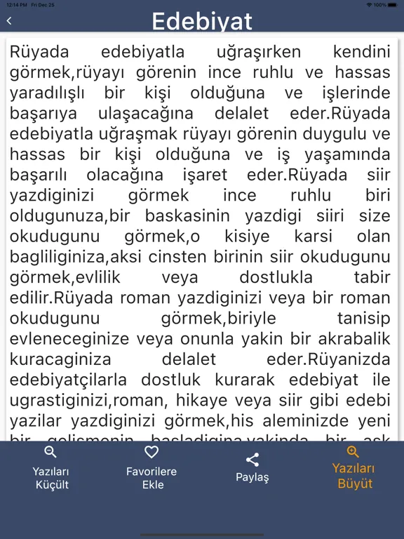 Yeni Rüya Tabirleri ve Yorumu iPad  سکرین شاٹس