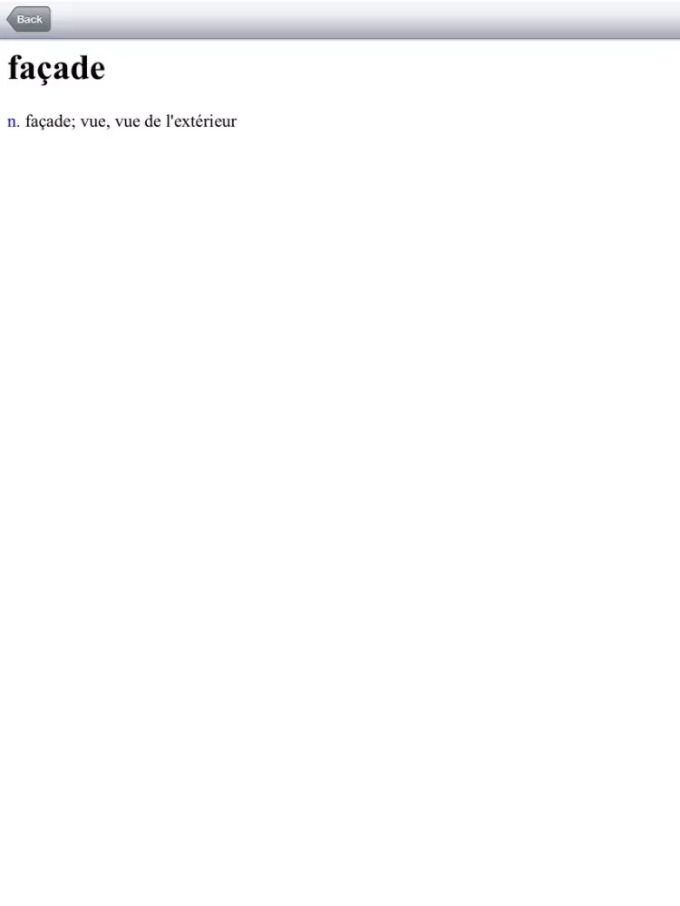 Capturas de pantalla de Offline French English Dictionary Translator for Tourists, Language Learners and Students iPad 