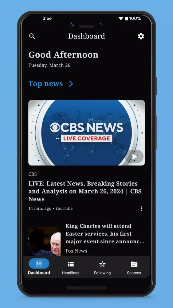 Tangkapan layar Stinger News