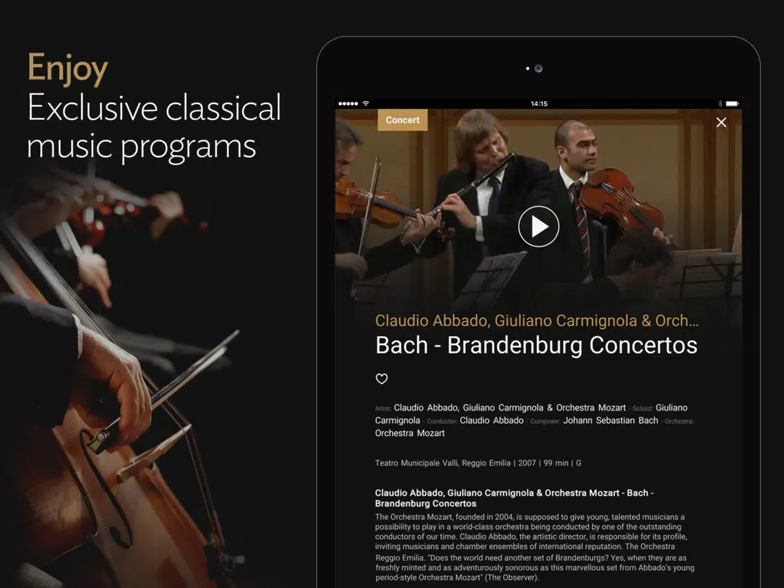 Stingray Classica iPad 應用截圖