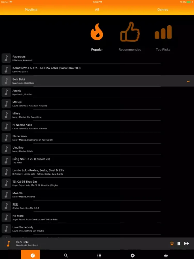 XM - Unlimited Music Streaming iPad  스크린샷