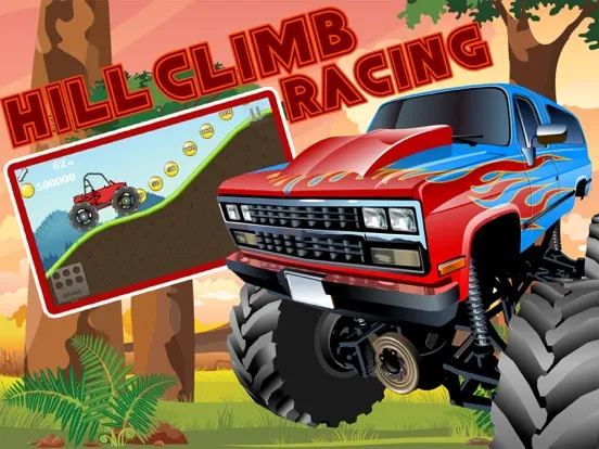 ภาพหน้าจอของ Monster 4x4 Truck hill game  - car racing game iPad 
