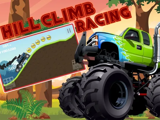 ภาพหน้าจอของ Monster 4x4 Truck hill game  - car racing game iPad 