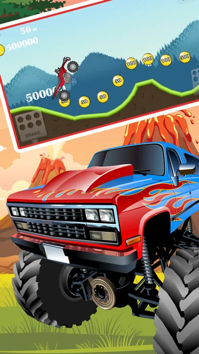 ภาพหน้าจอของ Monster 4x4 Truck hill game  - car racing game