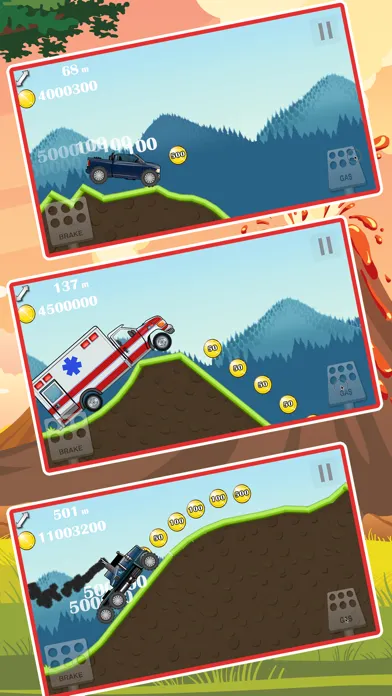ภาพหน้าจอของ Monster 4x4 Truck hill game  - car racing game