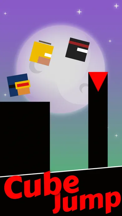 Mr Cube Ninja Dashed Jumps - Jumping on Pillar Games 스크린샷