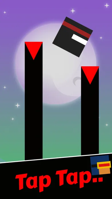Mr Cube Ninja Dashed Jumps - Jumping on Pillar Games 스크린샷