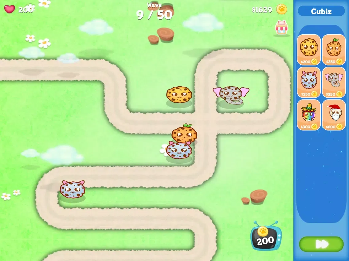 Squishy Cookie Defense Swirl ! iPad  スクリーンショット