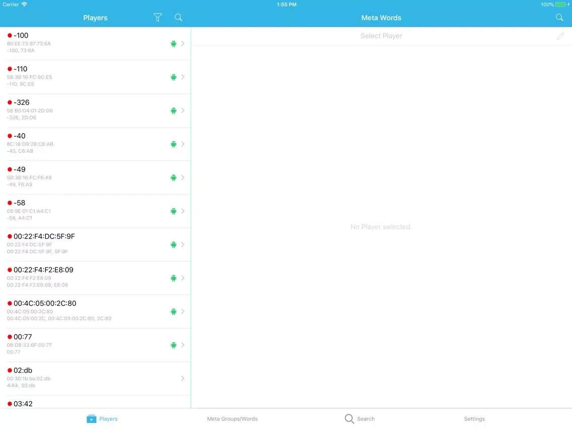 iChannel Manager iPad  スクリーンショット