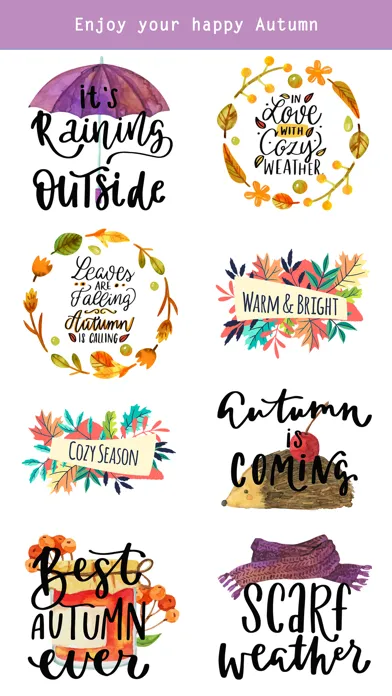Autumn - Greetings with Animal স্ক্রিনশট
