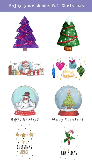 Beautiful Watercolor Christmas應用截圖