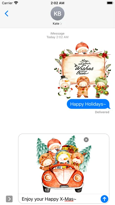 ภาพหน้าจอของ Cute Watercolor Christmas