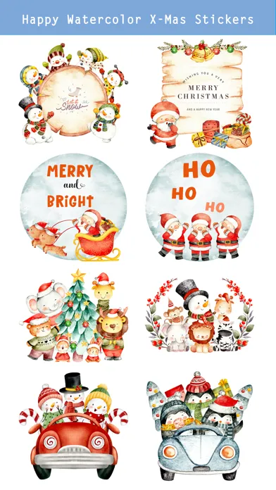 ภาพหน้าจอของ Cute Watercolor Christmas