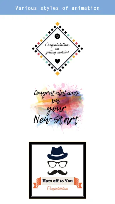 Capturas de pantalla de Animated Congrats Stickers