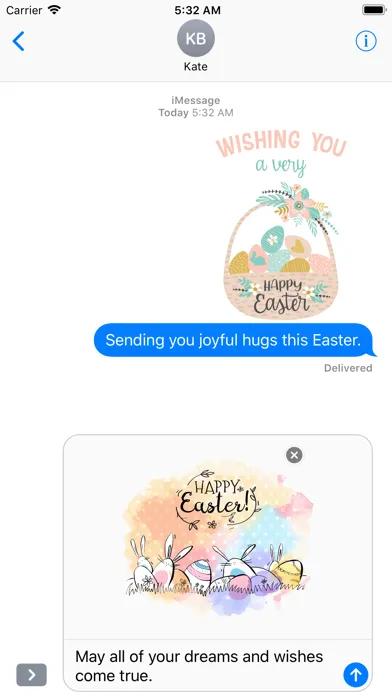 Capturas de tela do Hand Drawn Easter Day Stickers