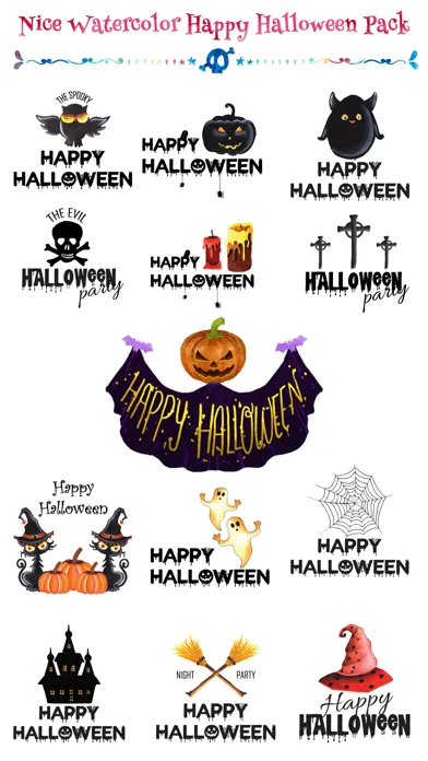 Captures d'écran de Watercolor Happy Halloween