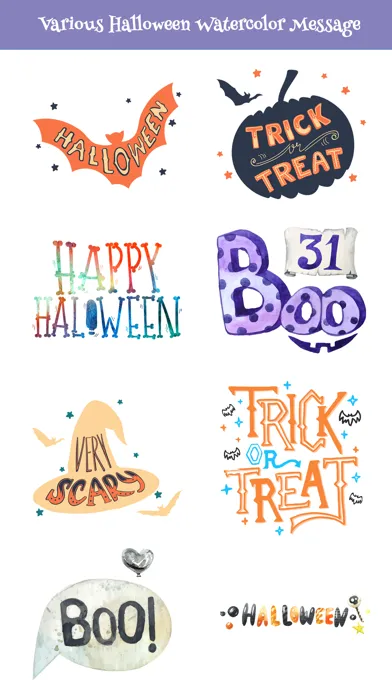 Nice Watercolor Halloween Pack应用截图