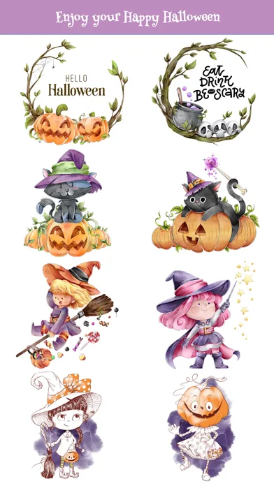 Nice Watercolor Halloween Pack应用截图