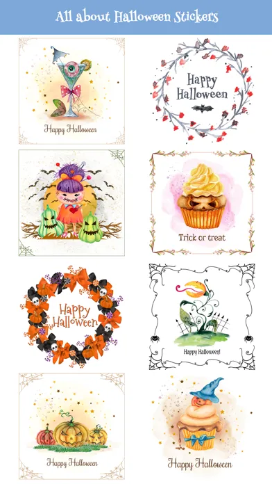 Capturas de tela do Beautiful Watercolor Halloween