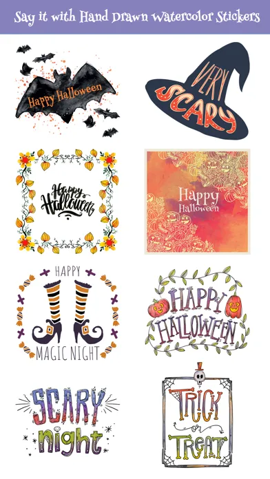Capturas de tela do Beautiful Watercolor Halloween