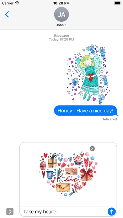 Happy Love Stickers - Animated スクリーンショット