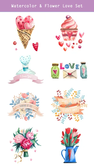 Happy Love Stickers - Animated スクリーンショット