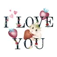 Valentine's Day Love Lettering