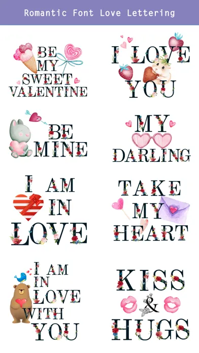 Valentine's Day Love Lettering應用截圖